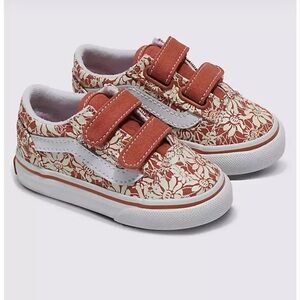 Vans Old Skool V Summer Bloom Autumn Leaf toddler sneaker 9.5